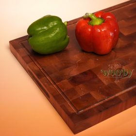 Thớt Gỗ Mahogany Cao Cấp 40x30x3cm WOODY | Gỗ Tự Nhiên Bền Đẹp, Chuyên Cắt Băm Chặt
