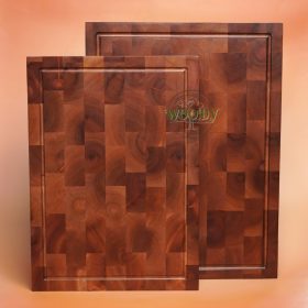 Thớt Gỗ Mahogany Cao Cấp 40x30x3cm WOODY | Gỗ Tự Nhiên Bền Đẹp, Chuyên Cắt Băm Chặt